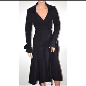 ISO Scoop Black Wrap Dress/Coat